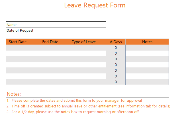 holiday_tracker form