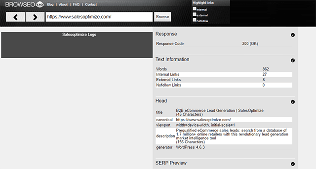 BROWSEO response code