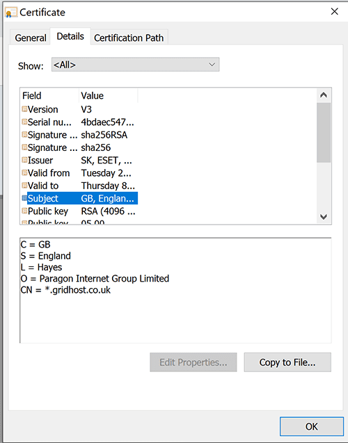 not-secure-SSL C ertificate