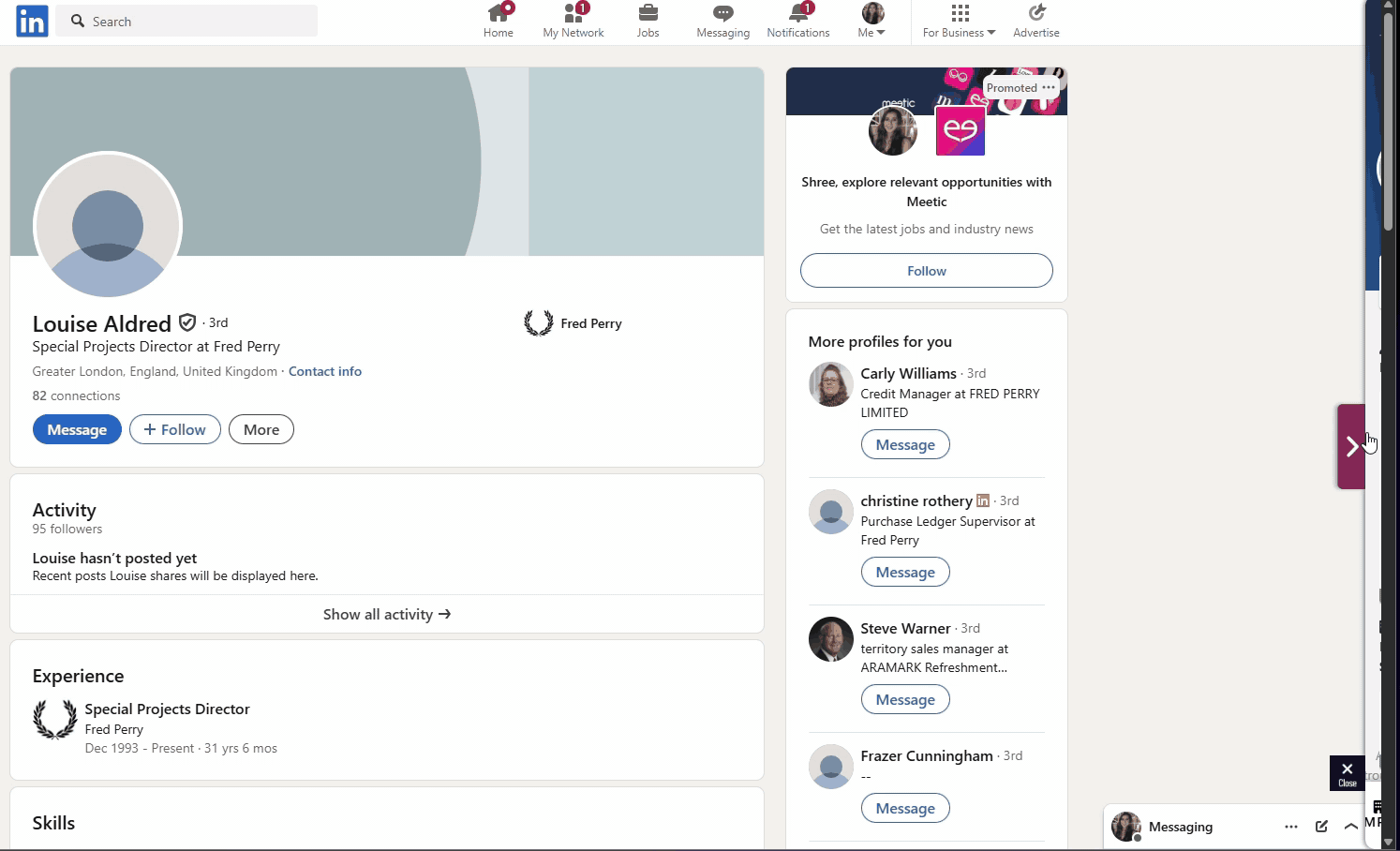Website Messaging